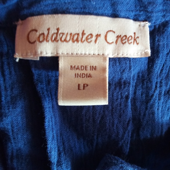 🛍BUNDLE ONLY🛍 COLDWATER CREEK LADIES BLUE LONG SLEEVE TOP - Picture 6 of 8